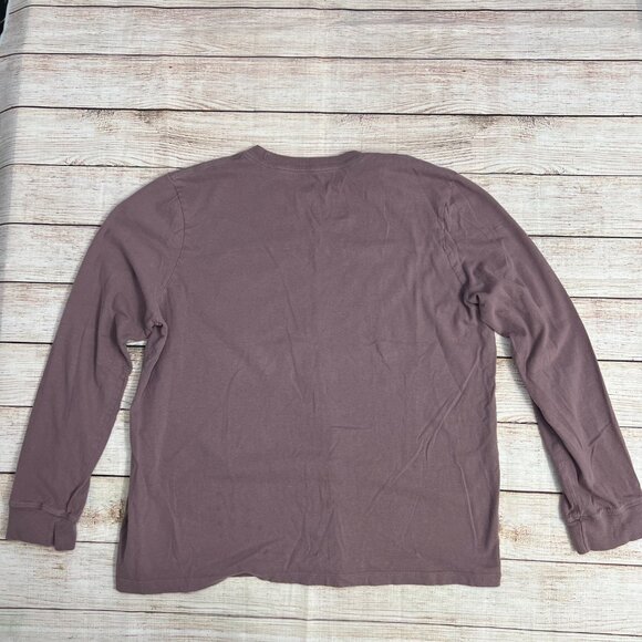 The North Face Women's Long Sleeve Logo Tee Size L Mauve Pink Purple Outdoor - Picture 2 of 8